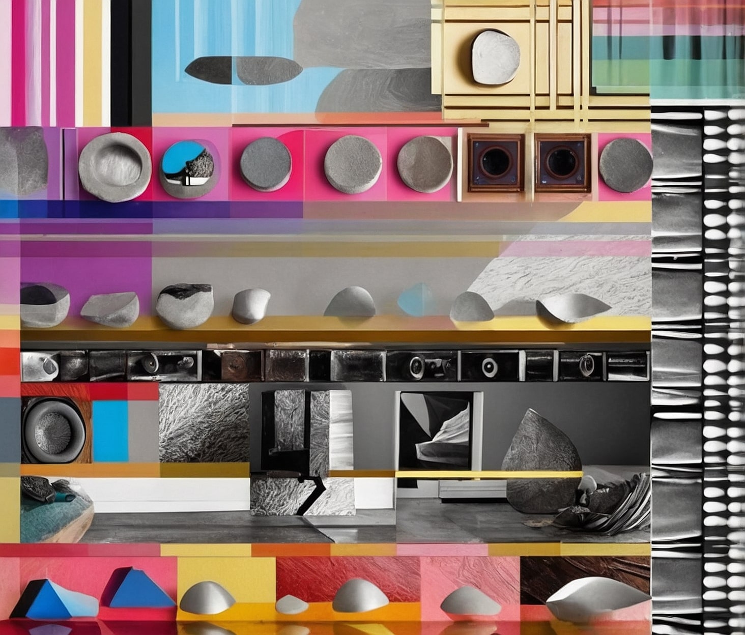 Montaje de equipo audiovisual.